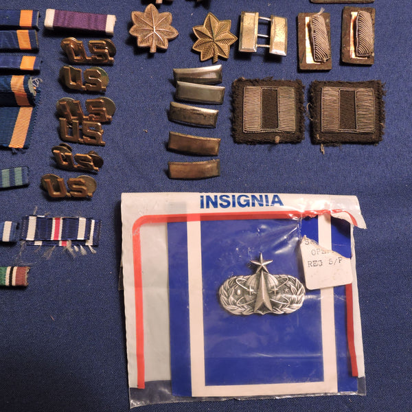 US Air Force Medal Ribbons Badges Insignia (Lot of 50+ Items)