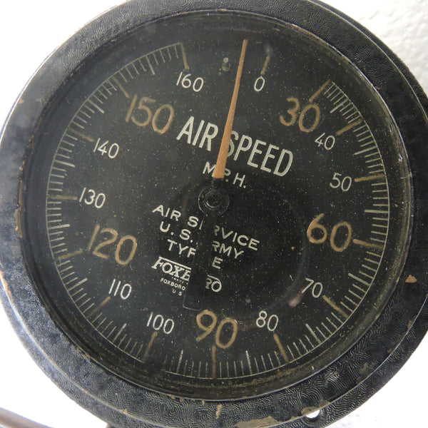 Airspeed Indicator, Post-WWI, US Army Type E, 160 MPH