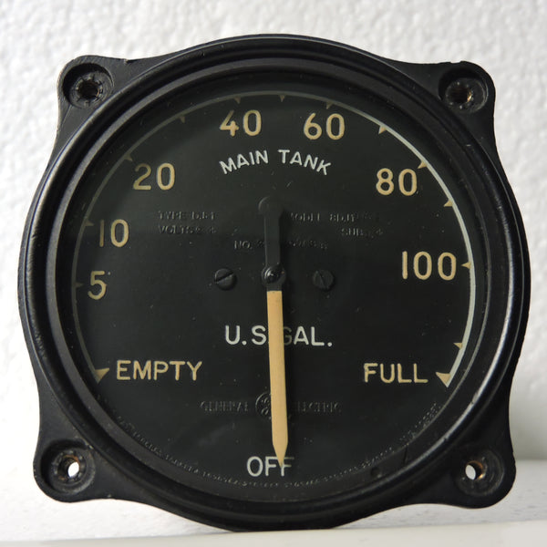 Fuel Quantity Indicator, GE Type 8DJ1LAS, 115 Gal, R88-I-2025 US Navy F4F