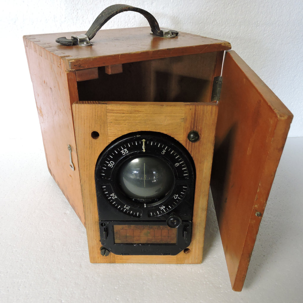 Compass, Type 92 Model 2, in Wooden Case, Japanese Navy Aircraft