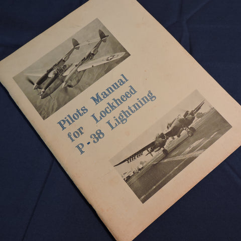 P-38 H, J, L Lightning Pilots Manual Nachdruck