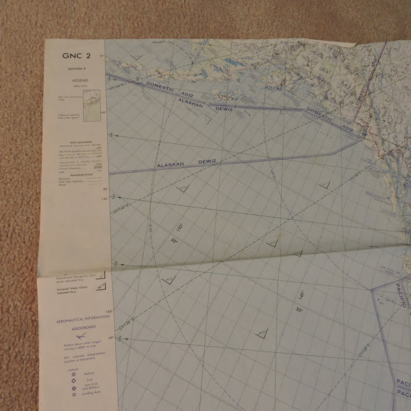 Global Navigation and Planning Chart GNC-2 North America Ed 9 1980