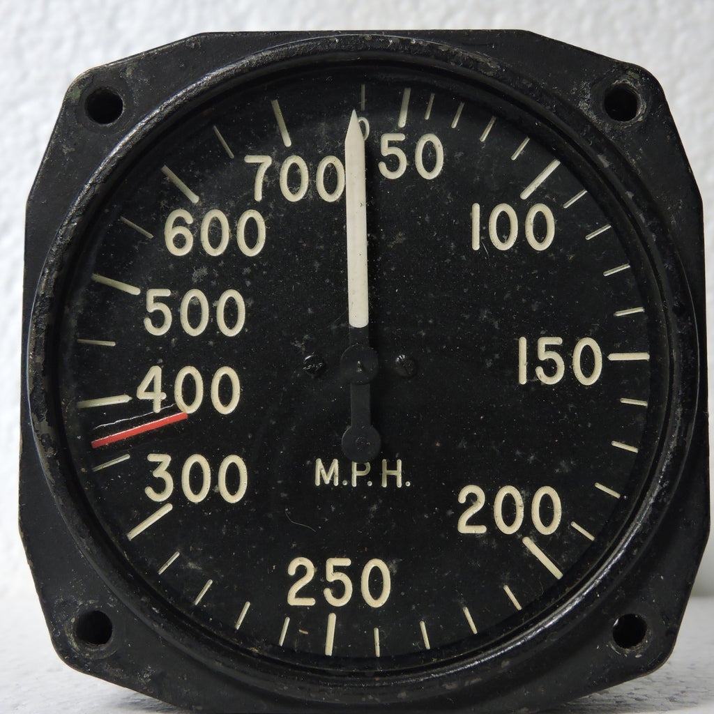 Airspeed Indicator, 700MPH, Army Type F-2, US Army Air Corps, WWII