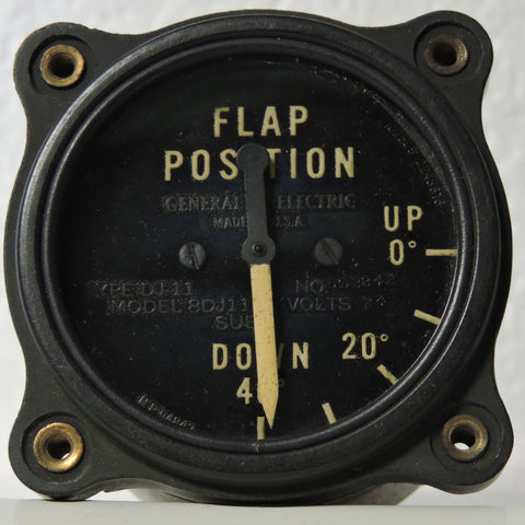 Flap Position Indicator B-24 Liberator, PB4Y Privateer, WWII GE DJ11