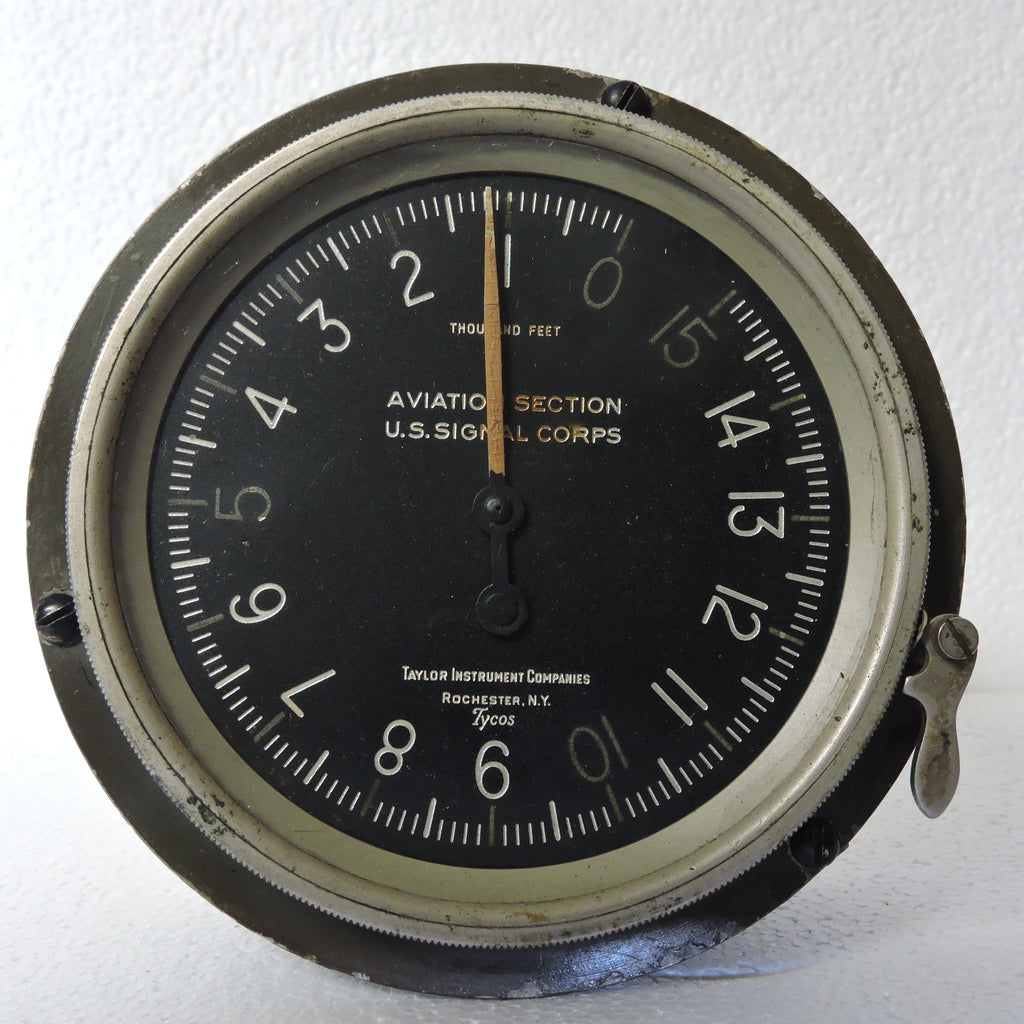 Altimeter, Air Section US Signal Corps, 15,000FT, WWI