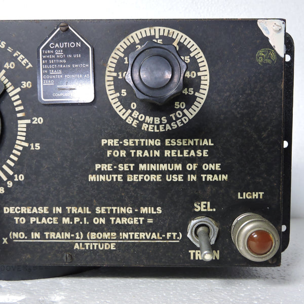 Bomb Release Interval Control Panel Type B-2A