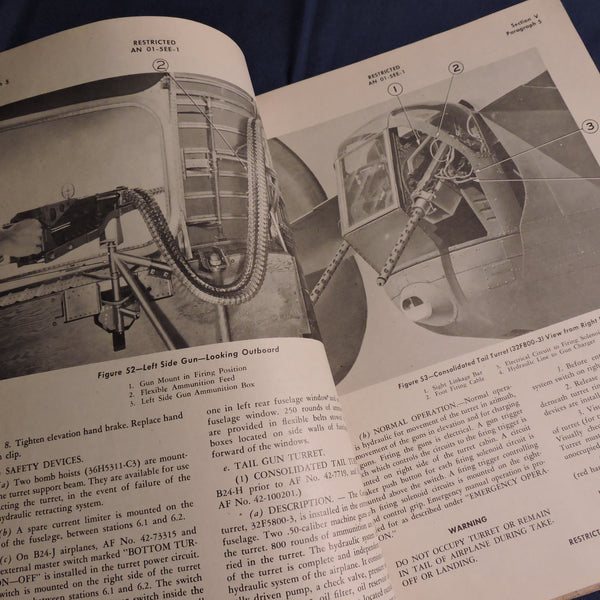 B-24 G, H, J Liberator Bomber Flight Manual and Erection and Maintenance Manual