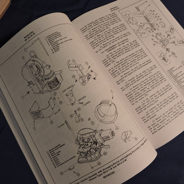 Aircraft Sextant AN5851-1 Handbook of Instructions and Parts Catalog Reprint