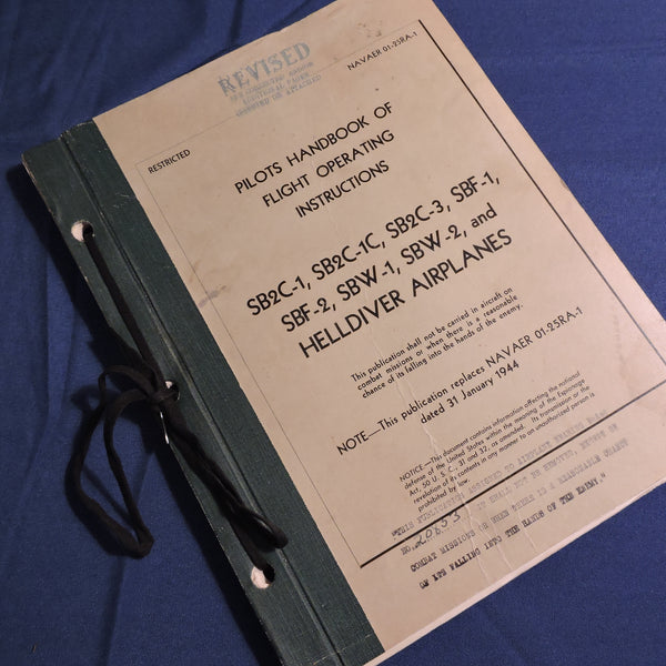 SB2C Helldiver Flight Manual 01-25RA-1 June 1944