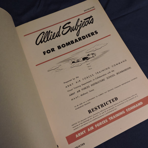 Allied Subjects for Bombardiers, USAAF Training Manual