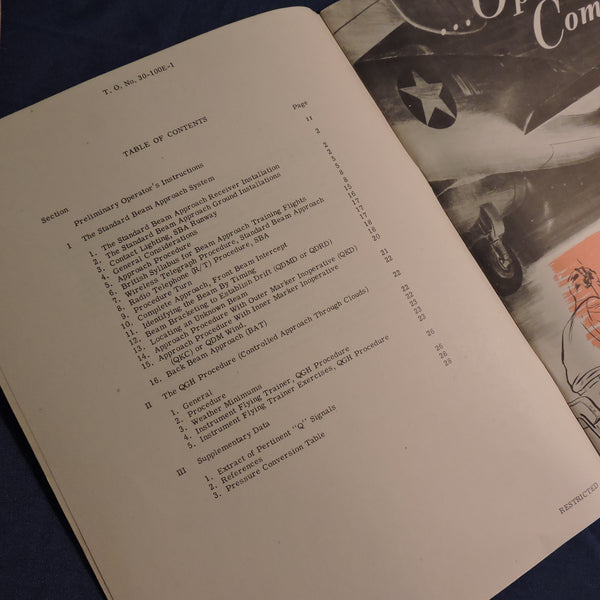 Handbücher für den Instrumentenflug, 2er-Set, Balken- und Instrumentenanflugsystem 1943