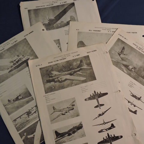 Recognition Training Program 5 Page Set WWII