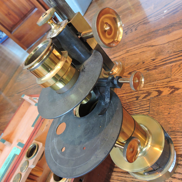 Mikroskop, Gaslicht, frühviktorianisch (OPTIC02)