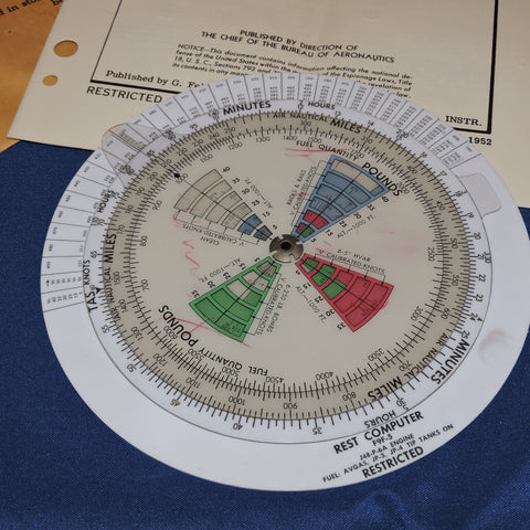 F9F-5 Panther Fighter Flight Computer 1952