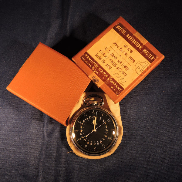 Master Navigational GCT Watch AN-5740 4992B 24 Hour in Original Box 1942