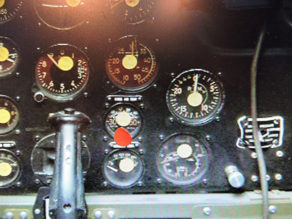 Carburetor Temperature Indicator Weston P-40B Warhawk for Parts