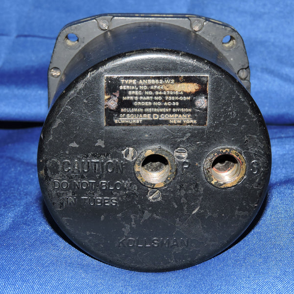 Airspeed Indicator, Sensitive, 700MPH, Type AN5862-W2, US Army Air Force, WWII