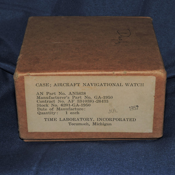 Carrying Case for Master Navigational GCT Watch AN-5838 New Old Stock