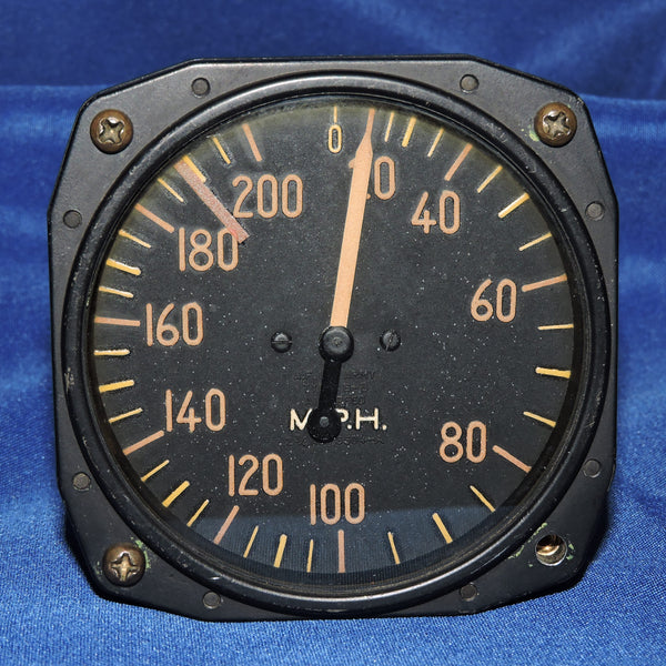 Airspeed Indicator US Army Type B-8 200MPH