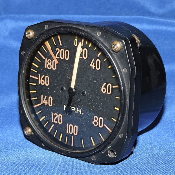 Airspeed Indicator US Army Type B-8 200MPH