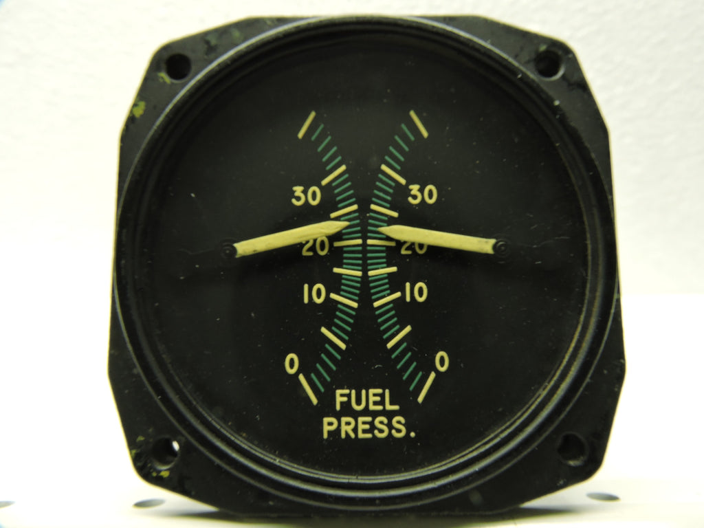 Fuel Pressure Indicator, Dual Engine Aircraft, Bendix Type C-25