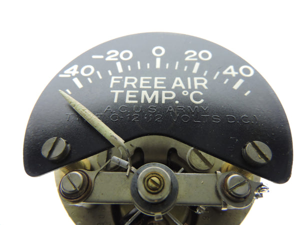 Free Air Temperature Indicator Type C-12 US Army Air Corps Weston 102134