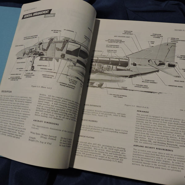 F-4B Phantom Fighter Flight Manual NATOPS Dec 1971, Blue Angels Pilot