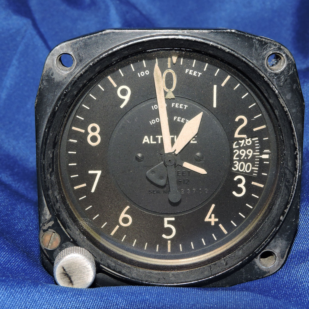 Altimeter, Sensitive, Type C-12, 50,000 ft, US Army Air Force WWII ...
