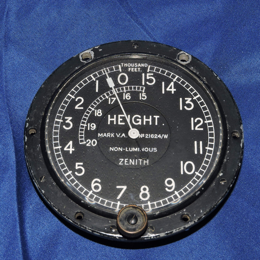 Höhenmesser, einfach, 28.000 Fuß, Zenith WWI und/oder Post WWI