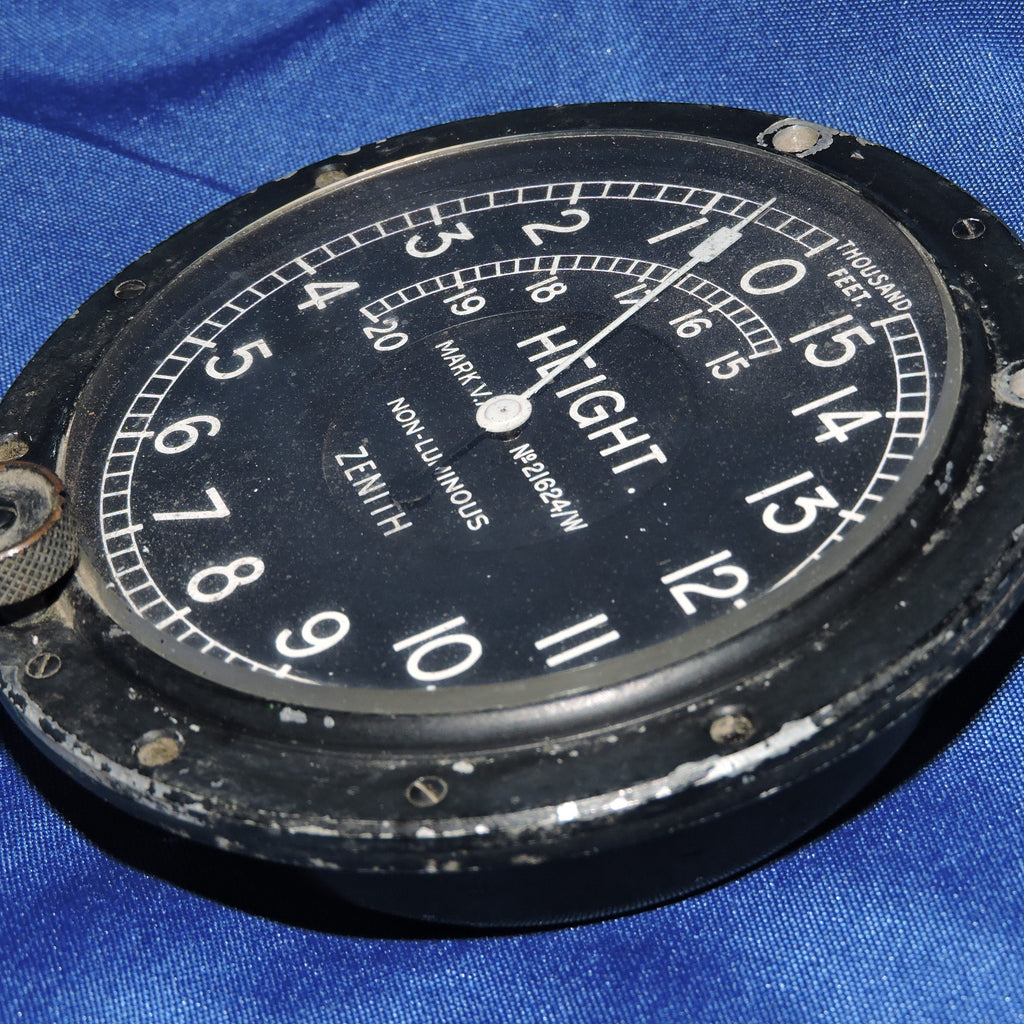 Saltimeter Altimeter, Simple, 20,000 FT., Zenith Mk V.a. WWI and/or Post WWI RAF ...