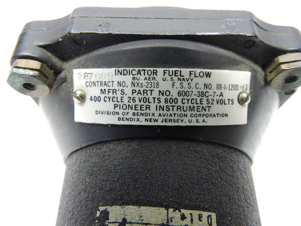 Fuel Flow Indicator, Dual, Engines 1&2, Bendix, C-121 Lockheed Constellation