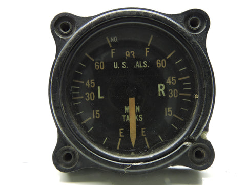 Fuel Quantity Indicator, Main Tanks, P-38 Lightning, General Electric 8DJ12LAE