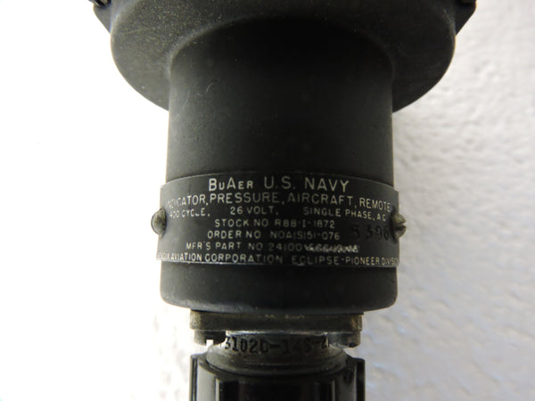 Fuel Pressure Gauge, 50PSI, R88-I-1872, Bureau of Aeronautics US Navy
