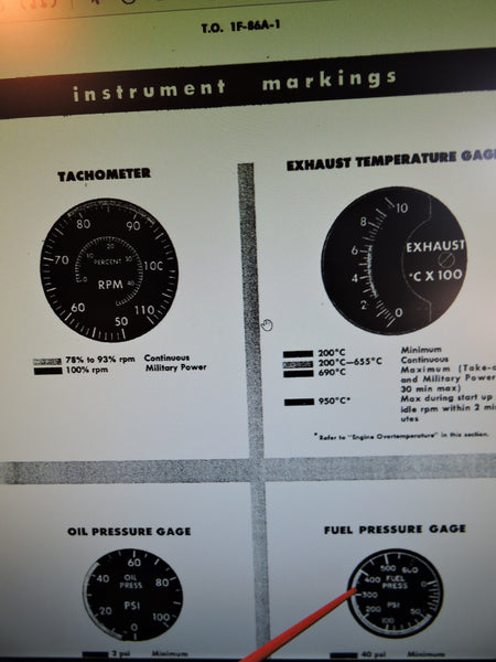 Kraftstoffdruckmesser, 600 PSI Typ C-34, F-86A