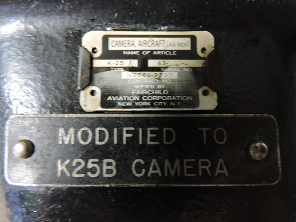 Kamera, Flugzeug, Typ K-25B, Kodak Anastigmat-Objektiv, Fairchild, mit Koffer