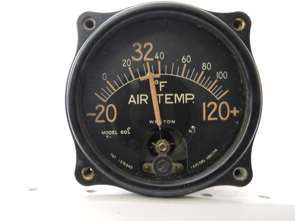 Aircraft military outdoor air thermometer TNV-43, working. USSR
