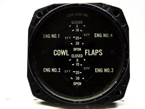 Cowl Flap Position Indicator, 4 Engine, PB2Y Coronado, GE Type 8DJ4, Lear Avia Inc.