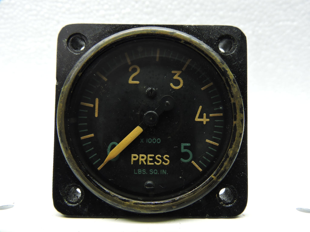 Pressure Gauge, 5000PSI, PN AW-1 7/8-17CZ6, AN-5771 MIL-G-7734, US Navy