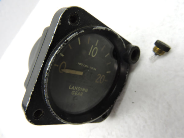 Landing Gear Pressure Indicator Type E-3 2000 PSI Air Corps US Army