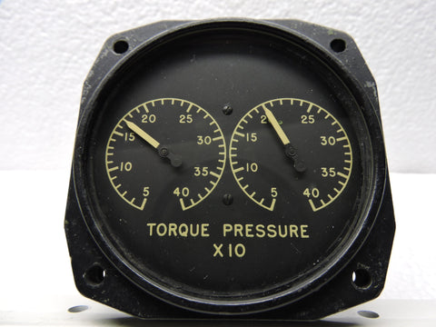 Torque Pressure Indicator, Dual Engine, AJ SAVAGE Bendix 2