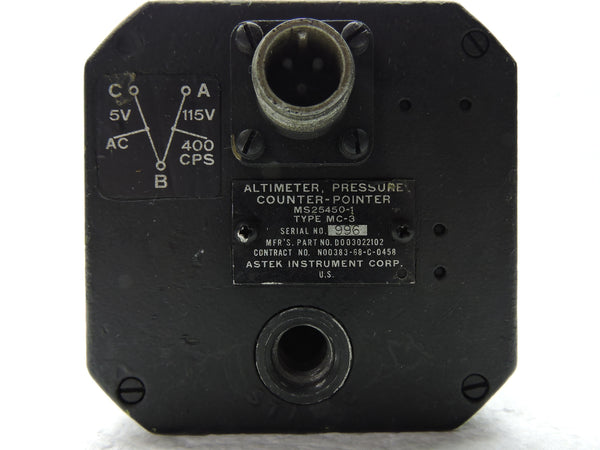 Altimeter MC-3, Astek Instruments, F-4 Phantom II