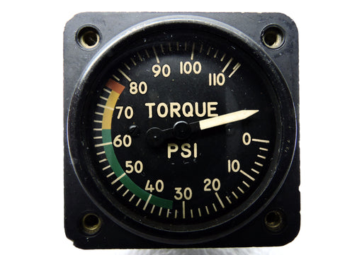 Torque Pressure Indicator US Gauge AW1842 OH-6 Cayuse Loach Helicopter