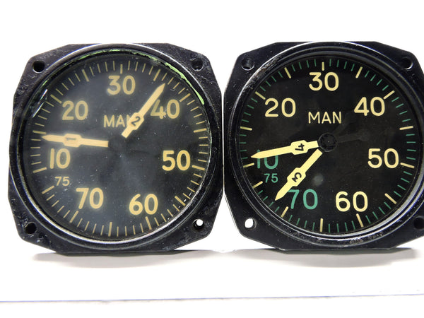 Krümmermanometer-Set, zweimotorig, für 4-motorige Flugzeuge, Bendix, Constellation