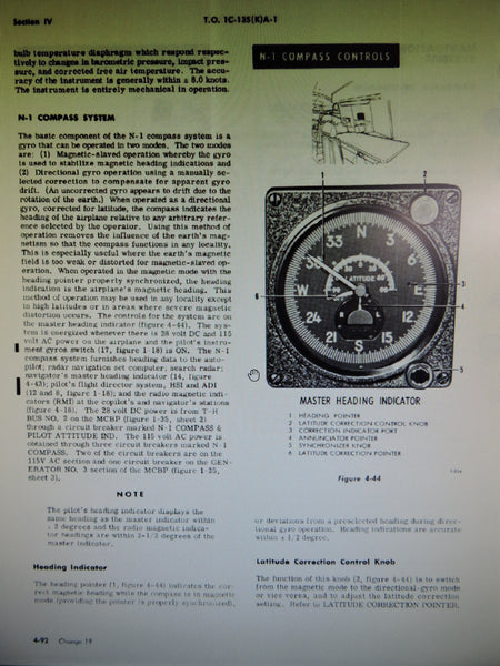 Master Indicator, Type N-1 Compass System plus Service Manual