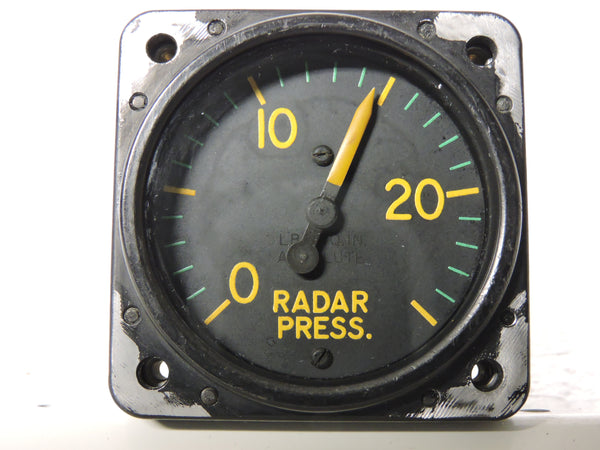 Radar Pressure Indicator, 0-25 PSI ABS, AW 1 7/8-31-B2F29