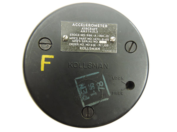 Accelerometer, G-Meter, AN-5745L3, F4U-5N Corsair