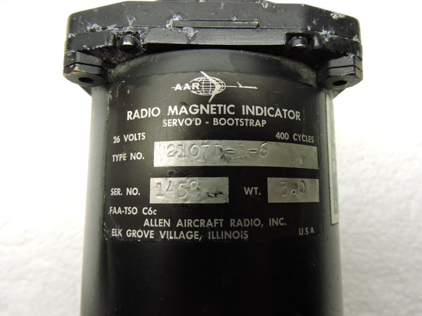 Radio Magnetic Indicator, Allen Aircraft Radio Type 2107D-B-6