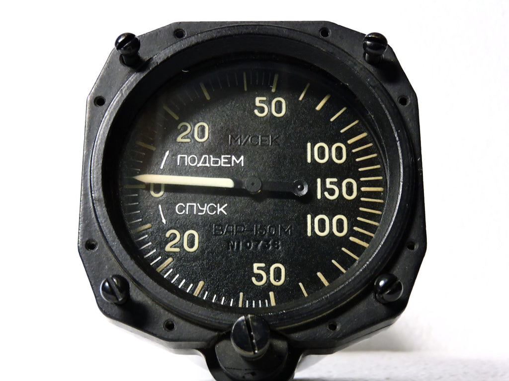 Rate of Climb / Vertical Speed Indicator, USSR 150 meters/second