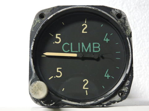 Rate of Climb / Vertical Speed Indicator, 6,000 Ft/Min, US Navy WWII, SB2C Helldiver