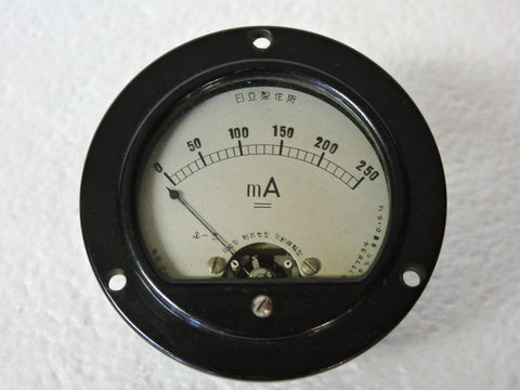 Ammeter, 250mA, WWII Japanese Navy Aircraft